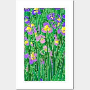 Field of Irises Posters and Art